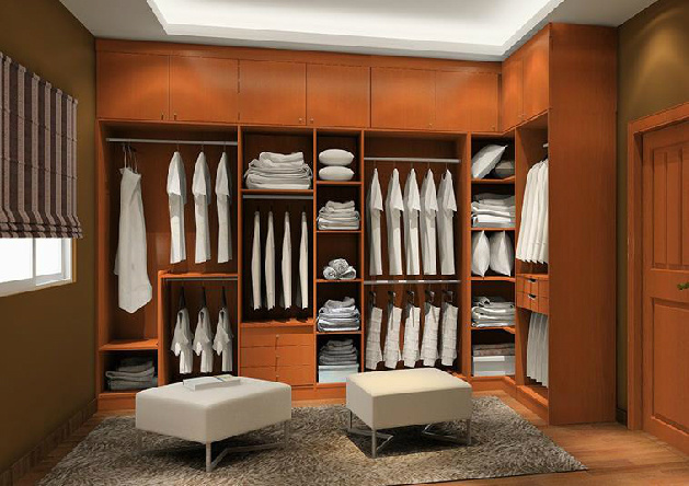 Moden Design Solid Wood Walk in Closet