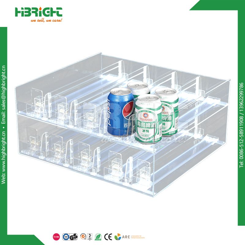 Plastic Bottle Drink Shelf Pusher System for Cigarette