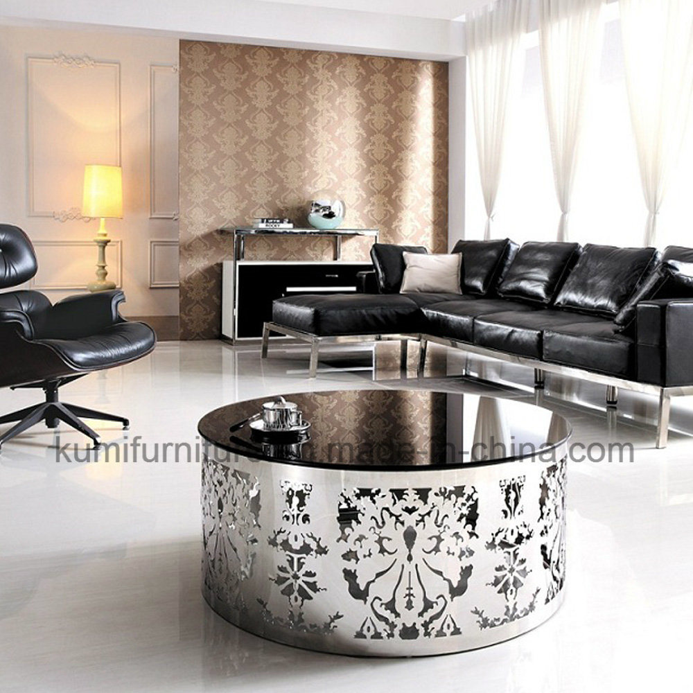 Special Design Living Room Round Glass Tea Table