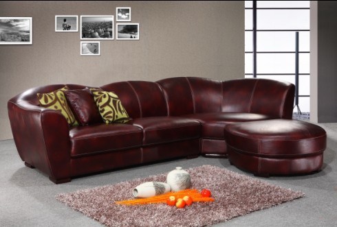 Comfortable Home Furniture Modern L Shape Leather Sofa