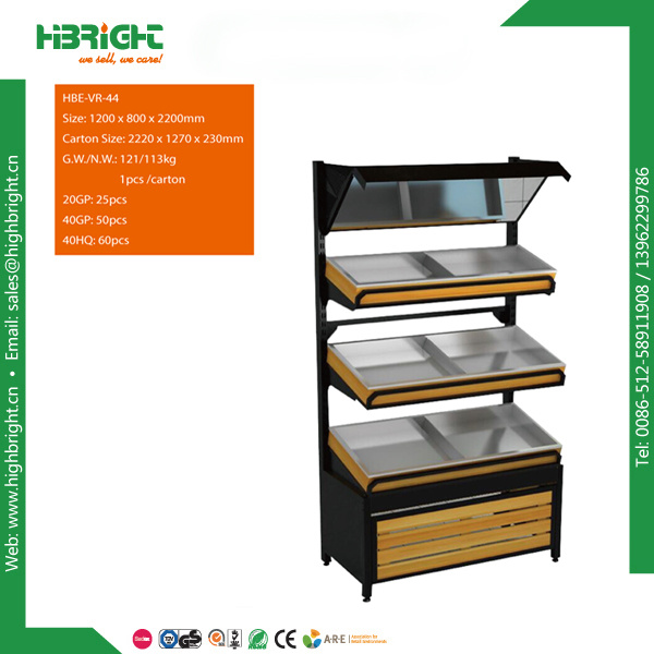 3 Tiers Metal Fruit and Vegetable Display Shelf