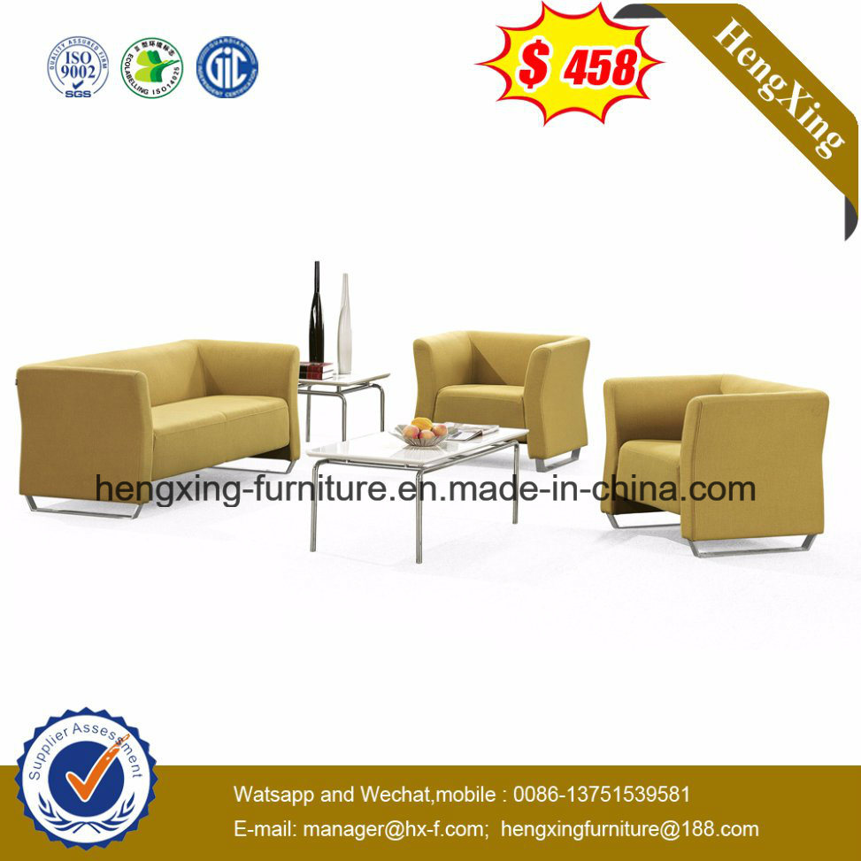 Classic Design Wooden Waiting Office Leather Sofa (HX-CS016)