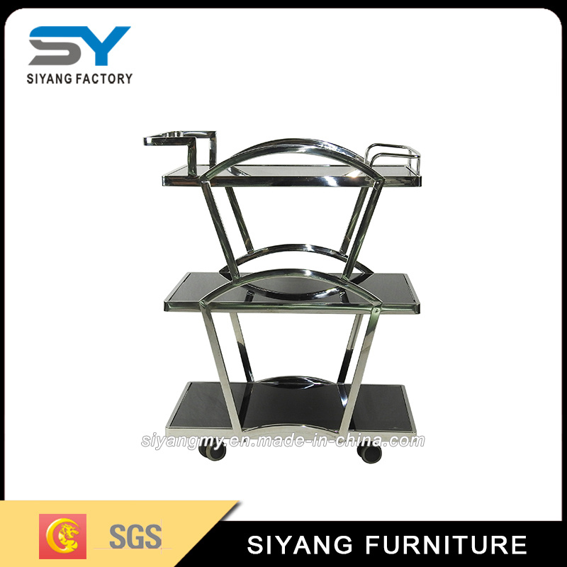 Good Quality Stainless Steel Large Dinner Trolley