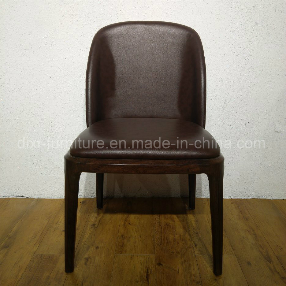 European Style Metal Steel Leather Dining Chair