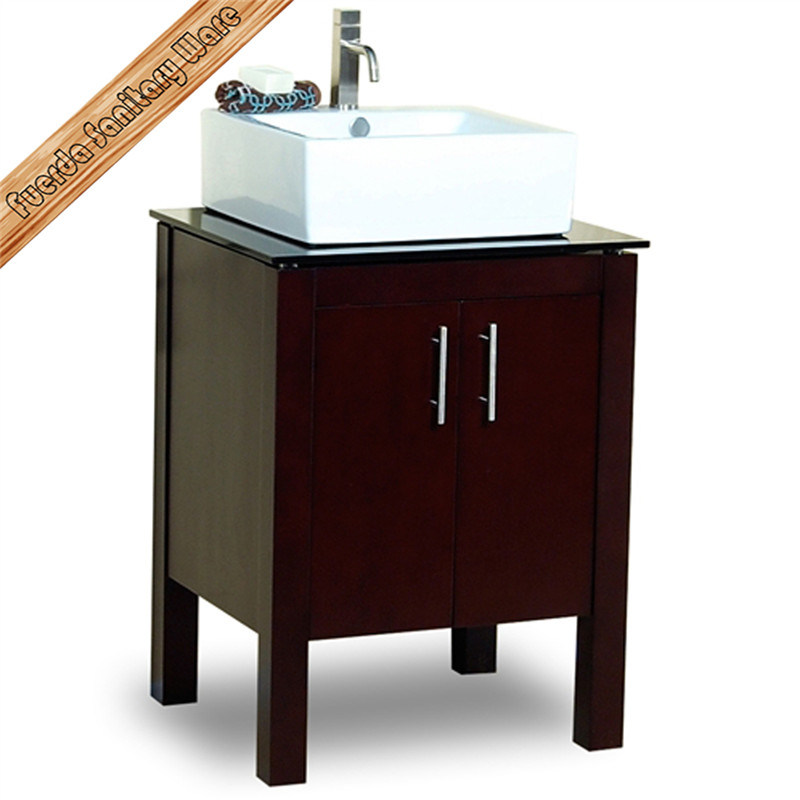 Fed-1174 Above Mounted Solid Wood Bathroom Vanity High Quality Bath Cabinet