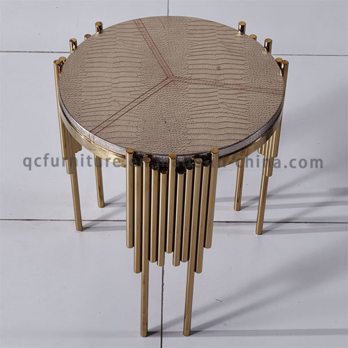 Modern Gold Sideboard Round Side Table
