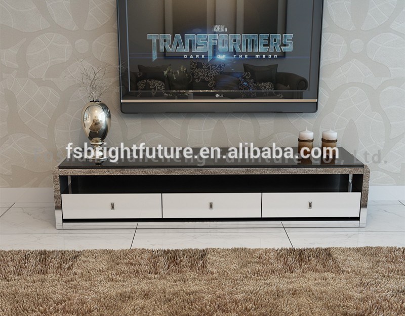 Luxury Modern Stainless Steel TV Cabinet