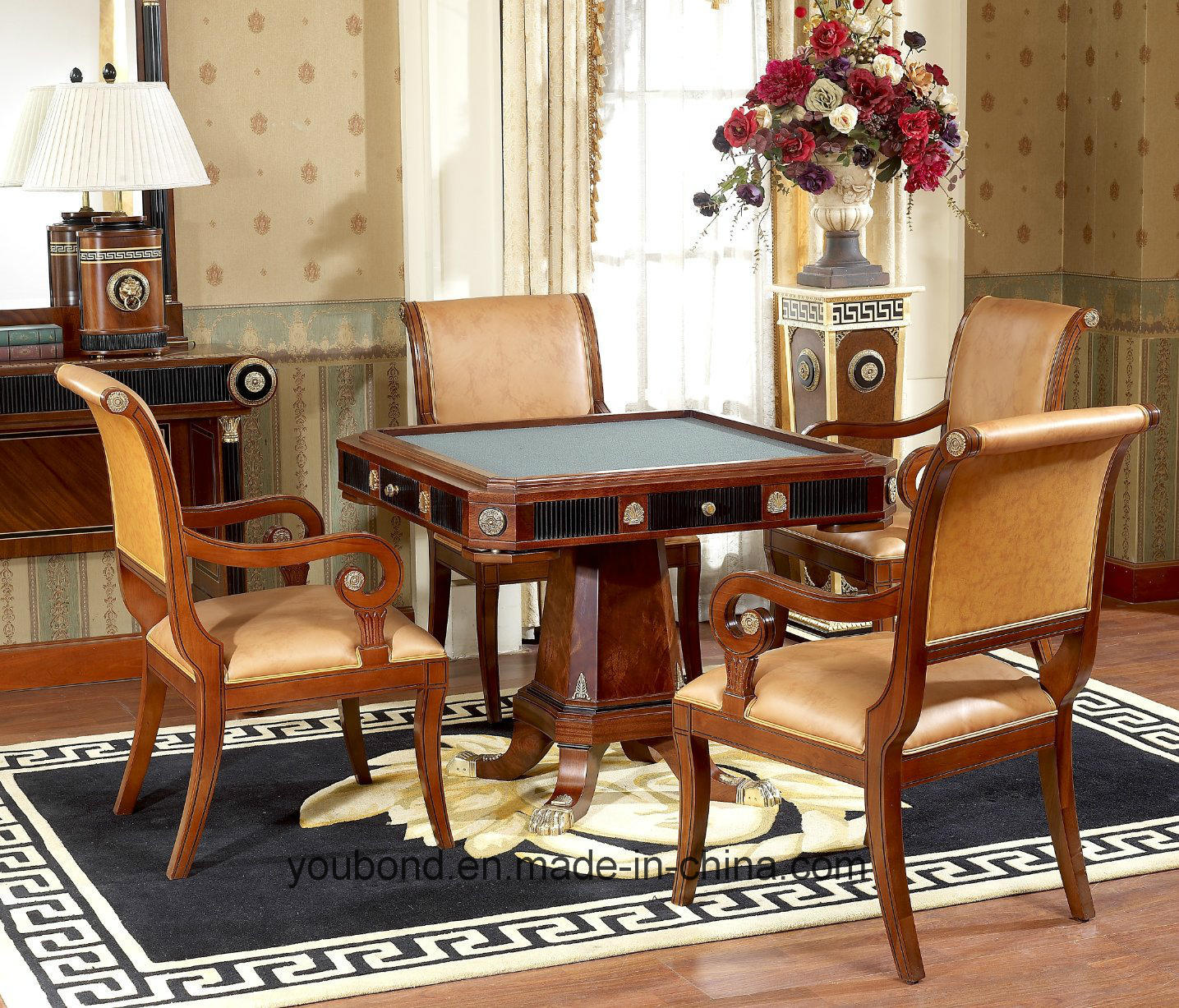 Spanish Classical Luxury Solid Wood Style Dining Table