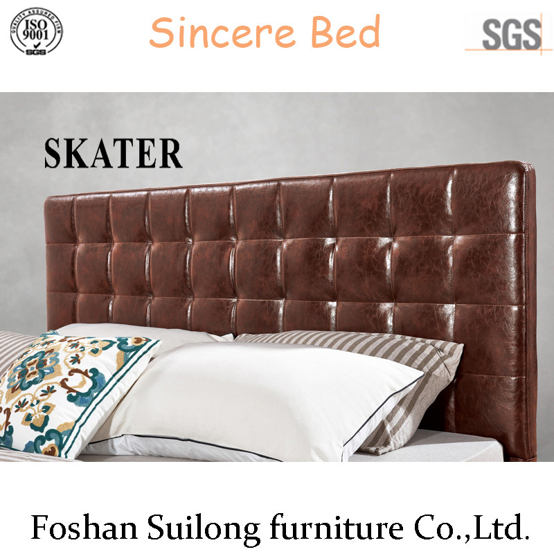 Modern Style American Design Fabric Bed Leather Bed