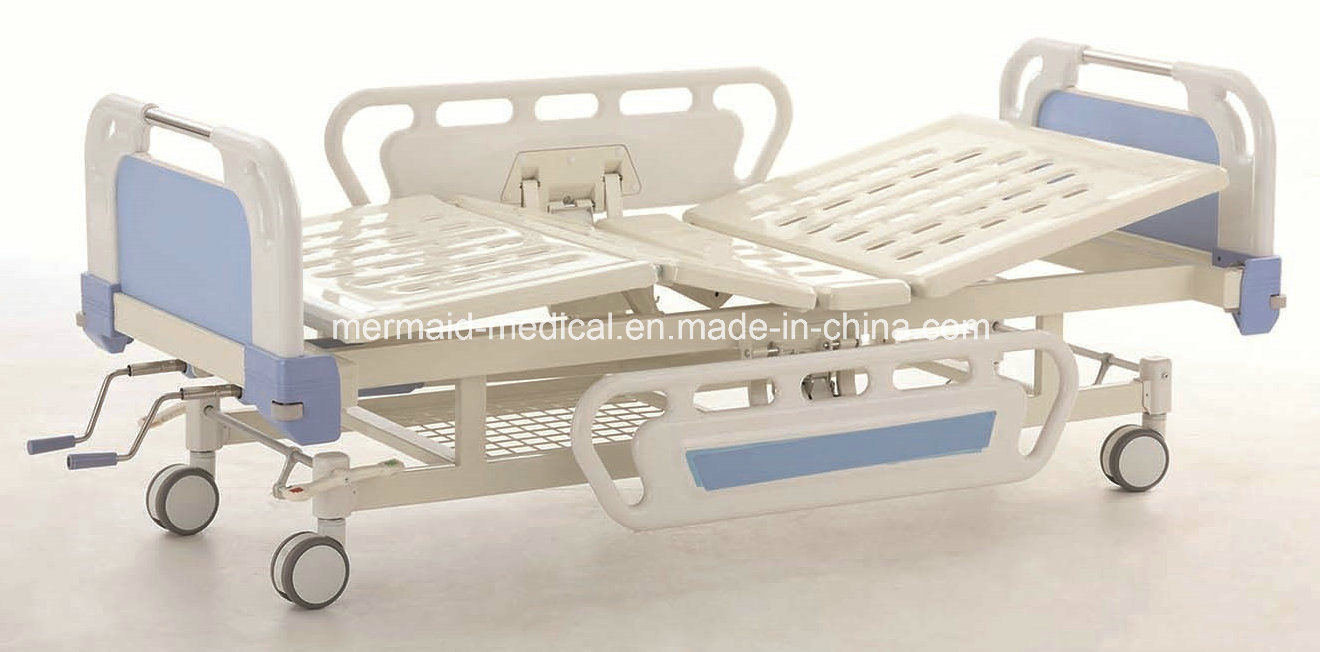 Manual Hospital Bed (with ABS head/foot board(Central locking)B-5-1) Ecom32