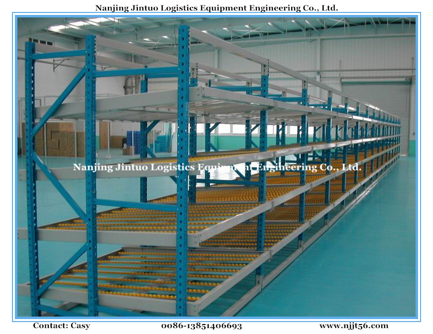 Heavy Duty Flow Through Racking for Warehouse Storage System