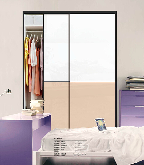 2016 New Sliding Double Door Wardrobe Design (customized)