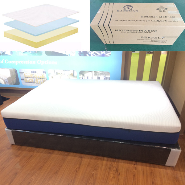 Luxury Roll in Box Latex Memory Foam Mattress