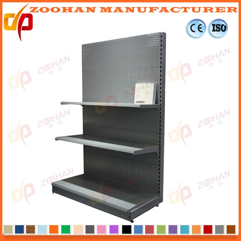 Steel Punched Hole Back Board Shelf for Supermarket Shelf (ZHS7)