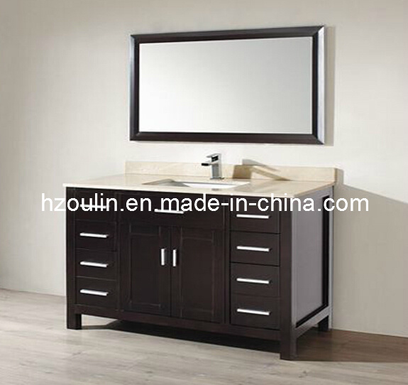 Express Marble Top Wooden Bathroom Vanity (BA-1125)