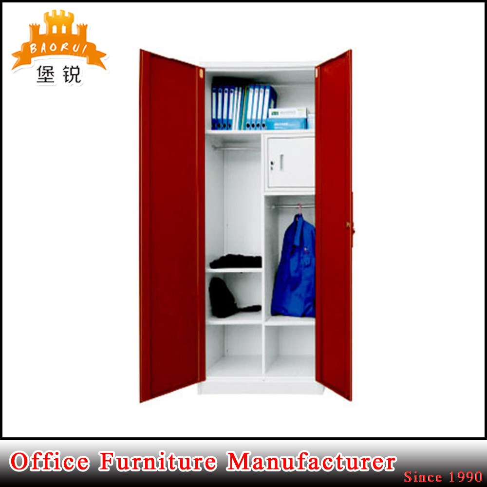 Double Door Steel Office Furniture Metal Style Wardrobes Cabient Locker