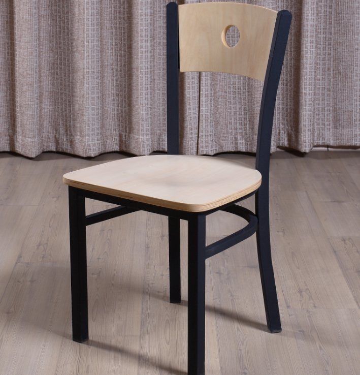 Steel Wood Restaurant Chair