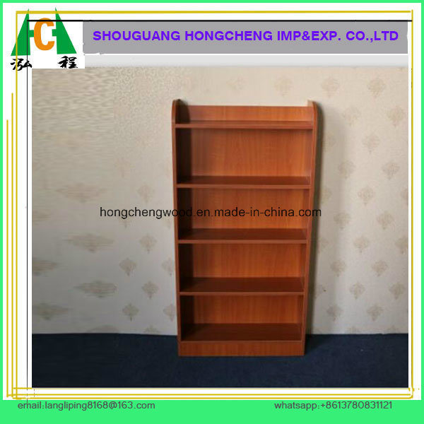 Modern Style Melamine MDF Pb Simple Wooden Bookshelf