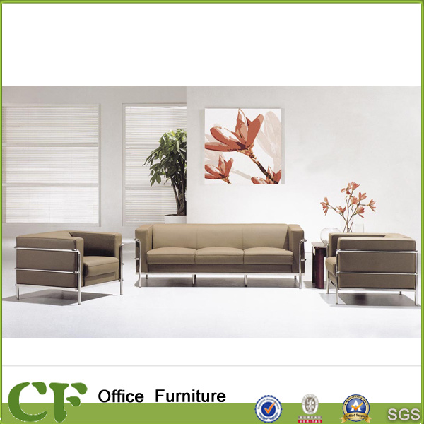 3+2+1 Customize Beige Office Reception Sofa CD-3604