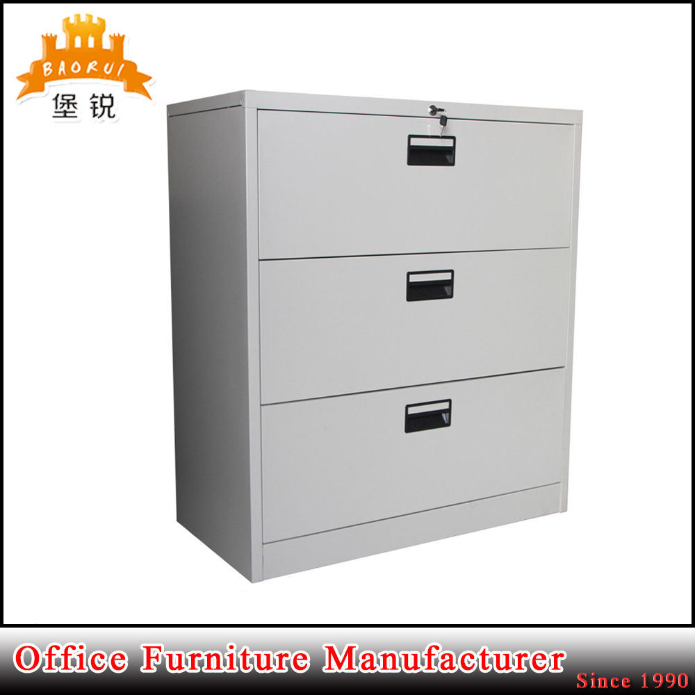 Steel Three Drawer Lateral Filing Cabinet