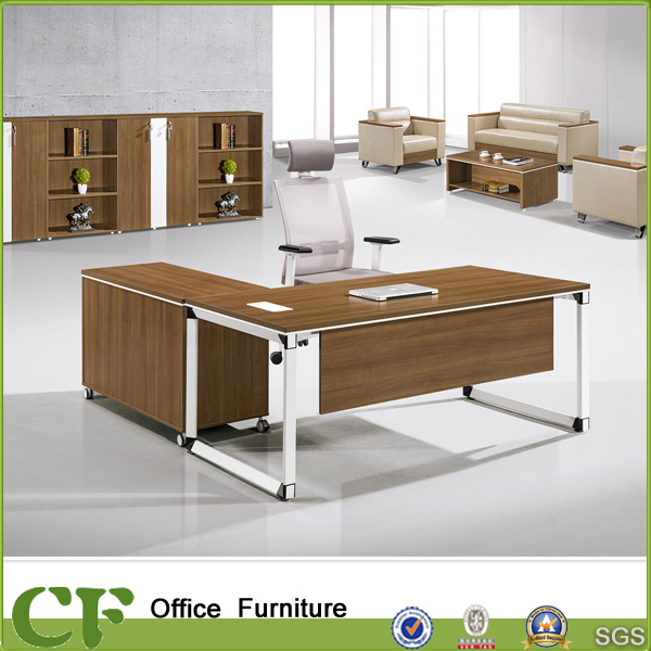 Steel Frame with MFC Material Table for Office