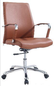 Durable Glossy Modern PU Leather MID Back Executive Manage Chair