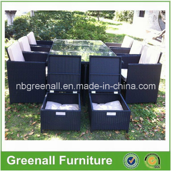 Multifunctional Footstool Cube Dining Set Outdoor Rattan Garden Furniture