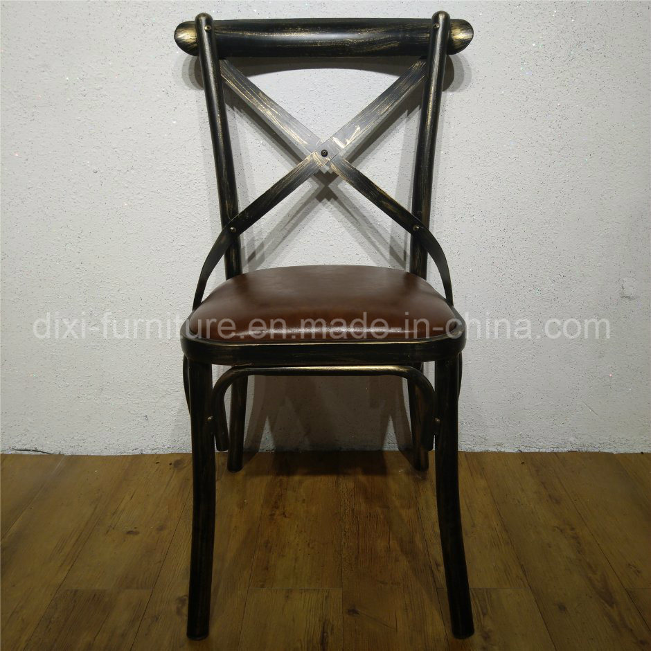 Popular Nice Wooden Dining Stacking Wedding Cross Back Chair