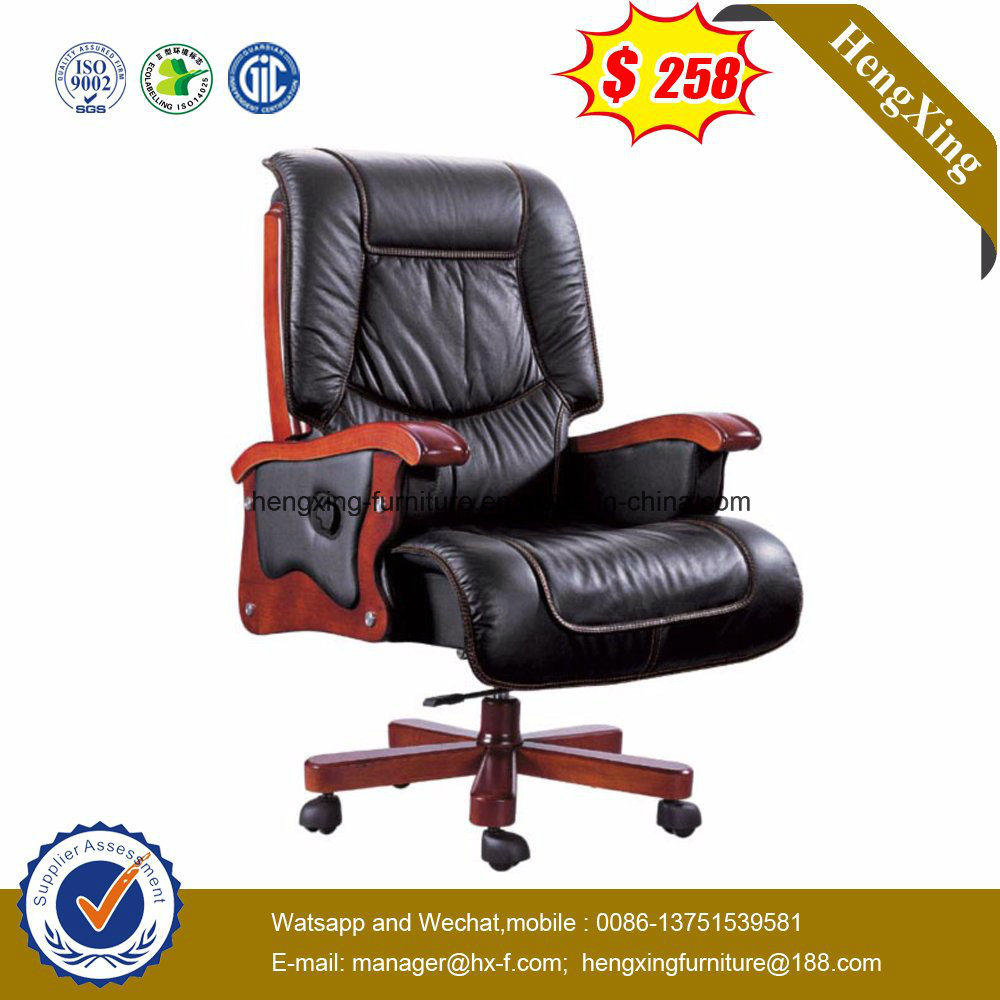 Wooden Adjustable Boss Chair Leather Executive Office Chair (HX-CR041)