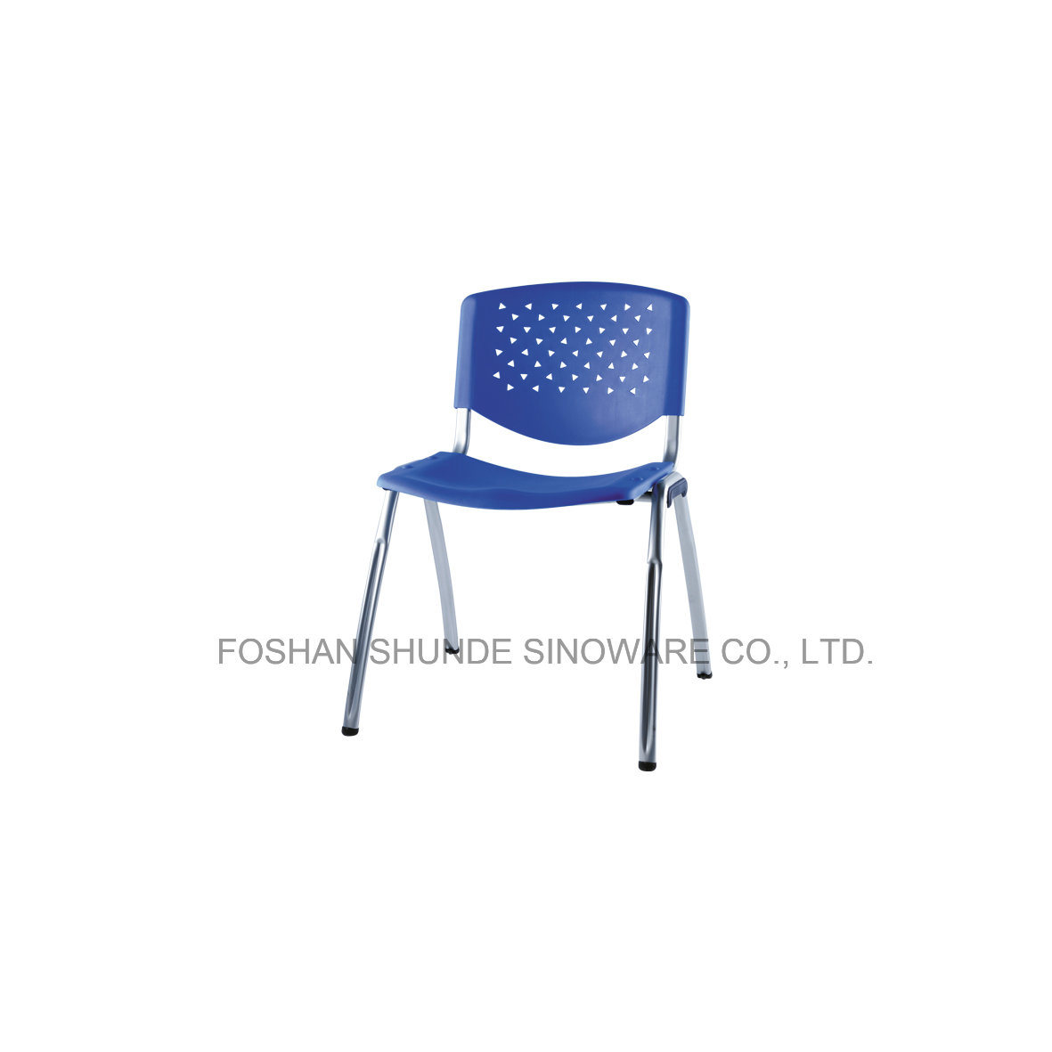 Powder Coating Steel Frame Plastic Chair for Public