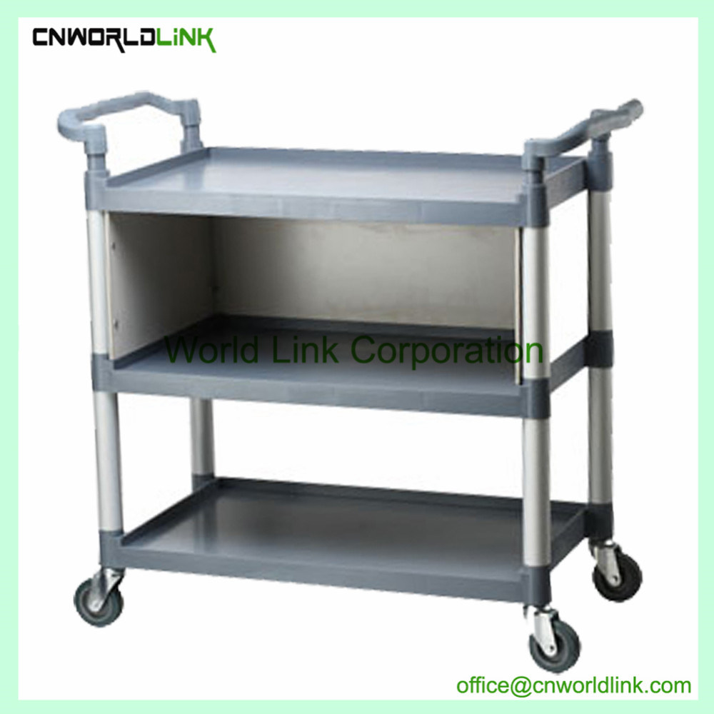 Hotel Plastic Dining Cart Restaurant Plastic Food Trolley