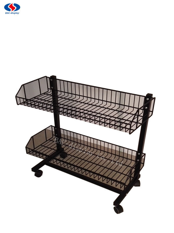 Wire Mesh Supermarket Shelf Metal Display Shelves