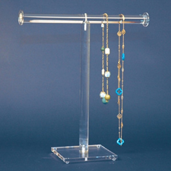 Acrylic T-Bar Bracelet Necklace Jewelry Displays Stands