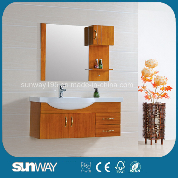 Modern Design Solid Wood Bathroom Mirror Cabinet Sw-Wd0042W