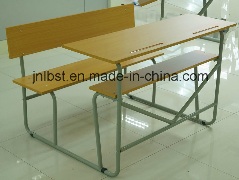 Hot Sale! Double School Desk and School Chair, School Furniture for Student /Study