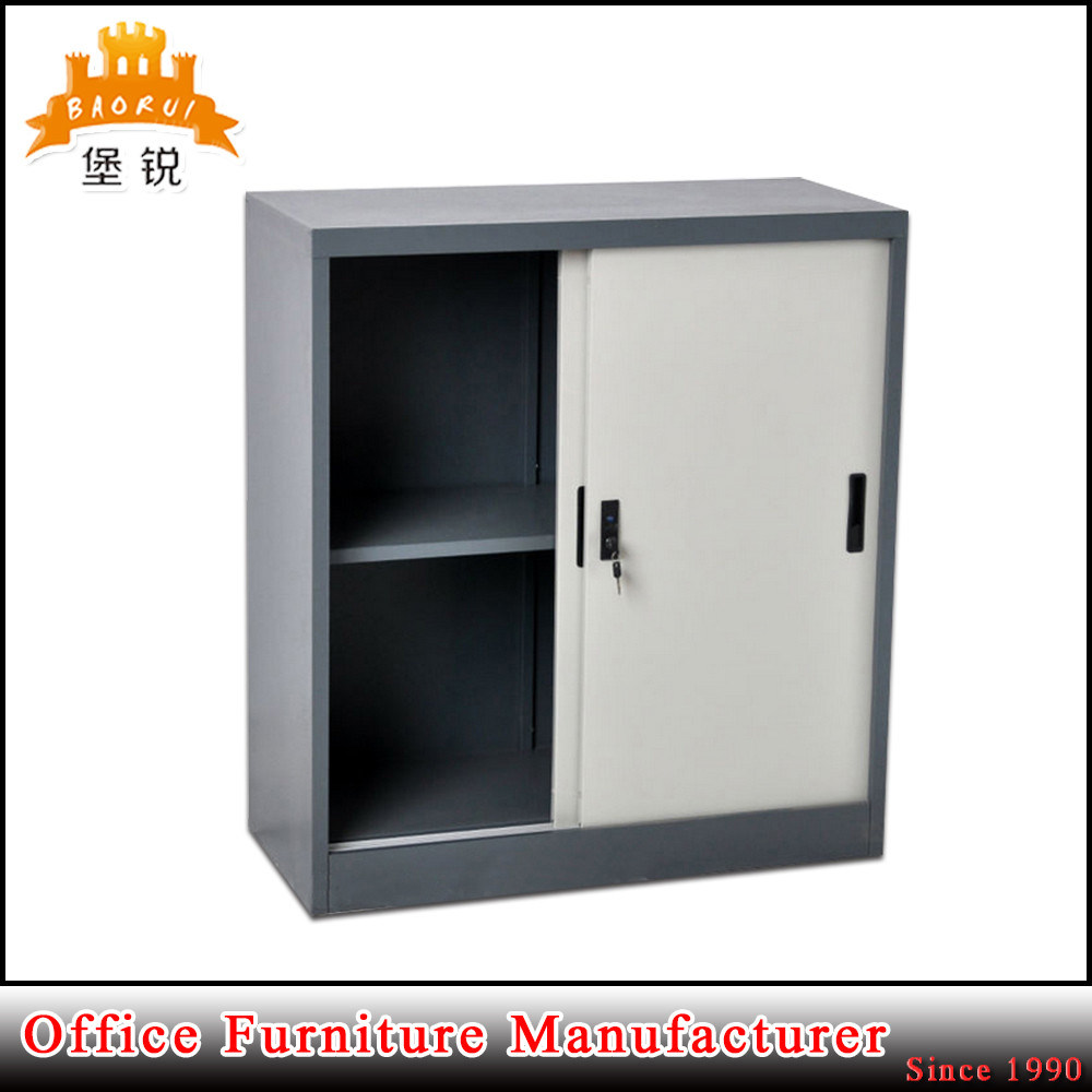 Fas-017 Metal Office Sliding Door Cupboard Steel Filing Cabinet