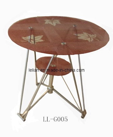 Round Tempered Glass Coffee Table, Magazine Table