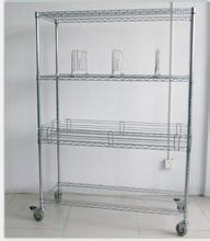 4 Layers Chrome Mobile Metal Shelves (18