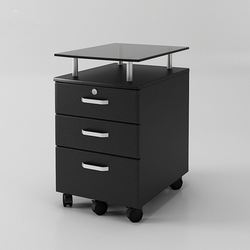 Office Furniture Filing Cabinet for Storage with Glass Top