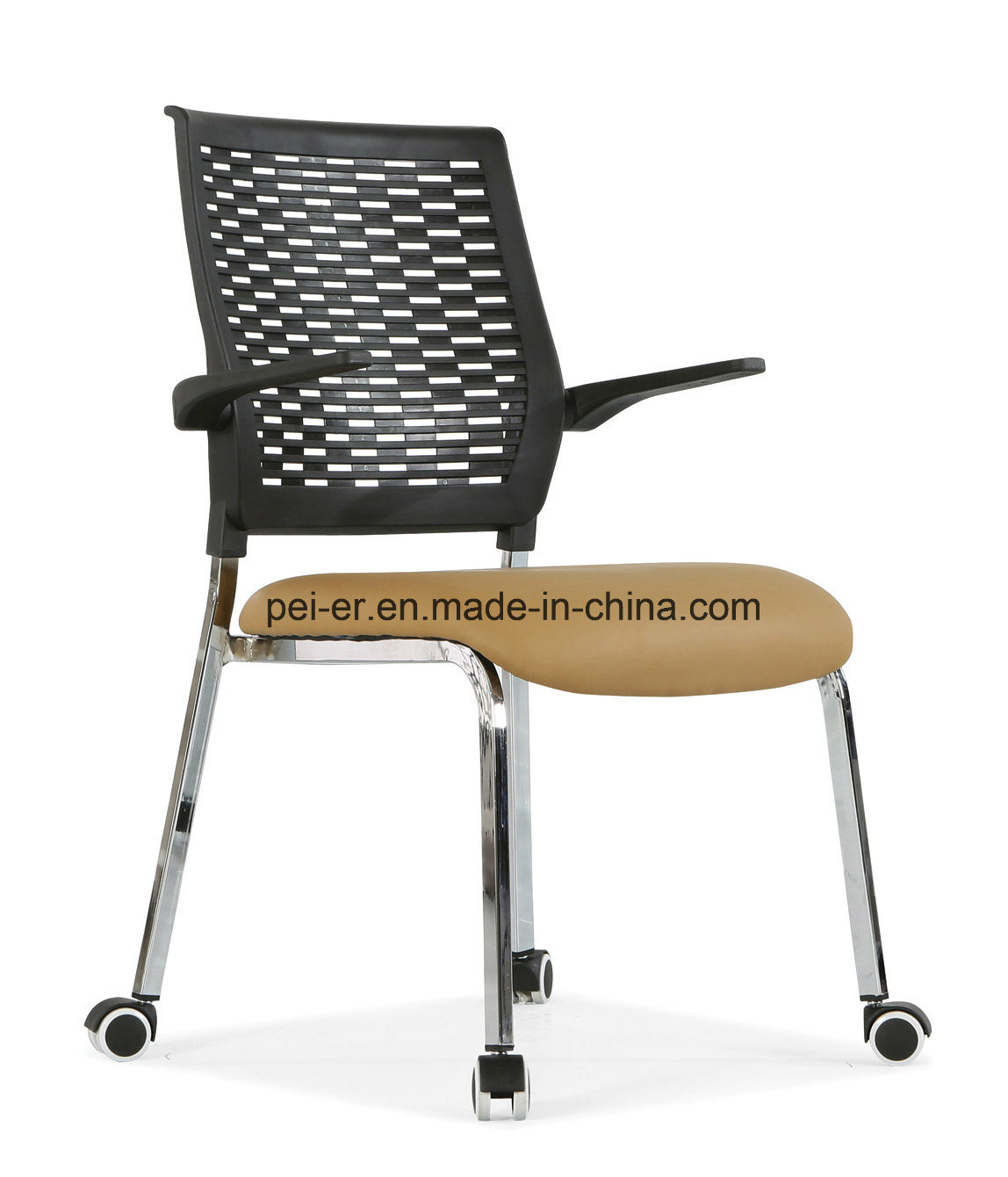 Office/ Hotel Furniture Slideable Leather Stocking Training Chair (633H10)