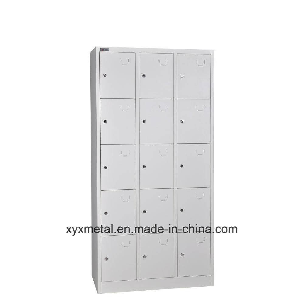 Cheap Gym Metal Locker 15 Door Changing Room Locker Cabinet Wholesale