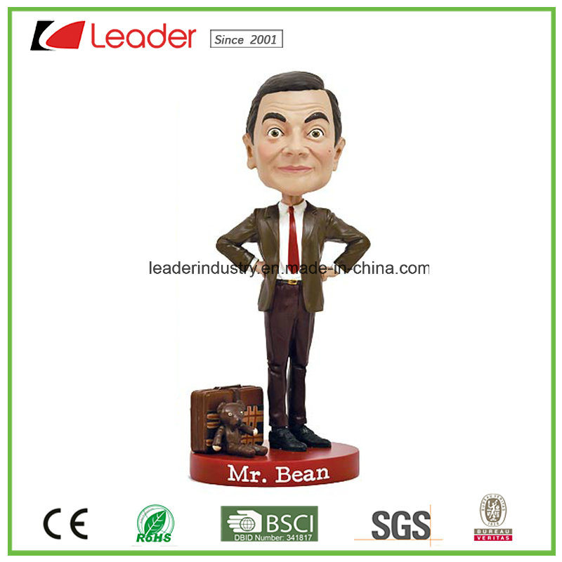 Polyreisn Custom Mr. Bean Bobblehead Figurine for Home Decoration, Customized Bobble Head