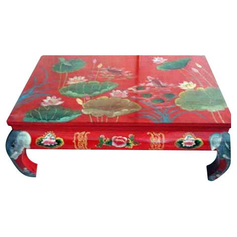 Antique Painted Wooden Coffee Table Lwe098