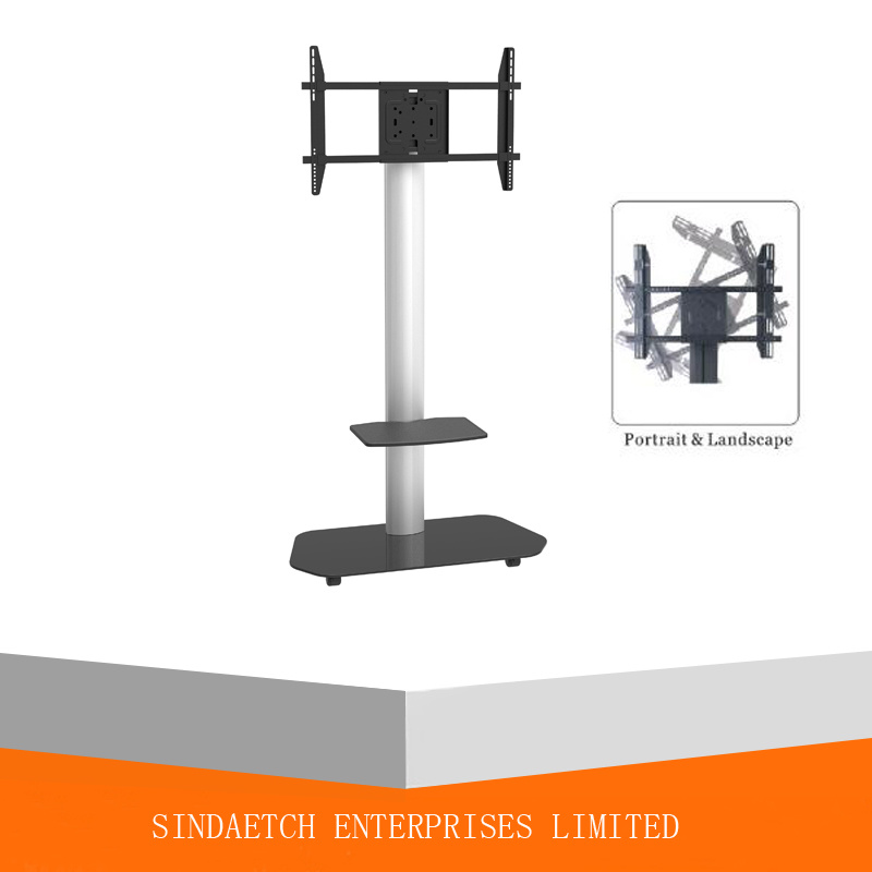 Aluminium TV Cart with Portrait / Landscape by 90 Degree