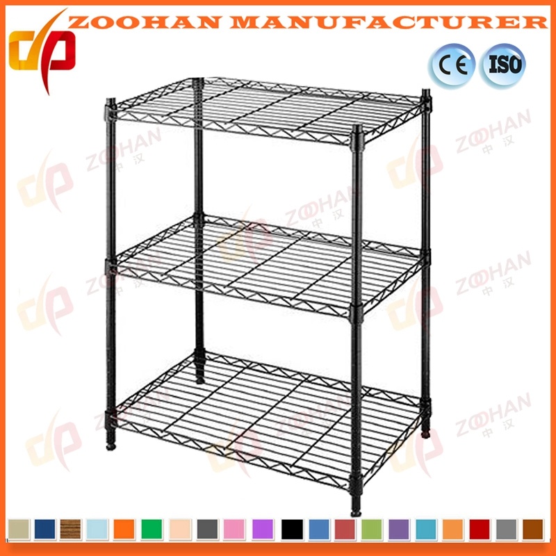 Metal Chrome Ikea Storage Garage Rack Pantry Wire Shelving (Zhw126)