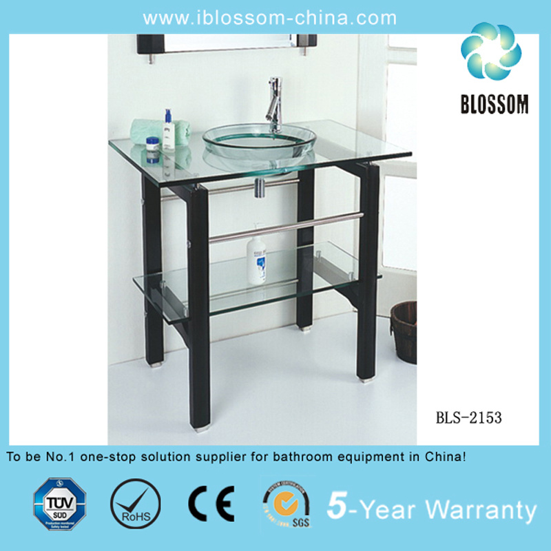 Tempered Glass Bathroom Vanity (BLS-2153)