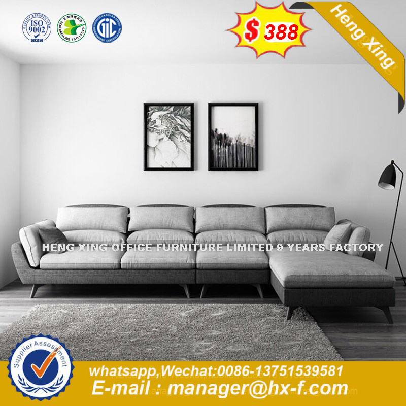 Modern Wooden Corner Leather Sofa (HX-8NR2149)