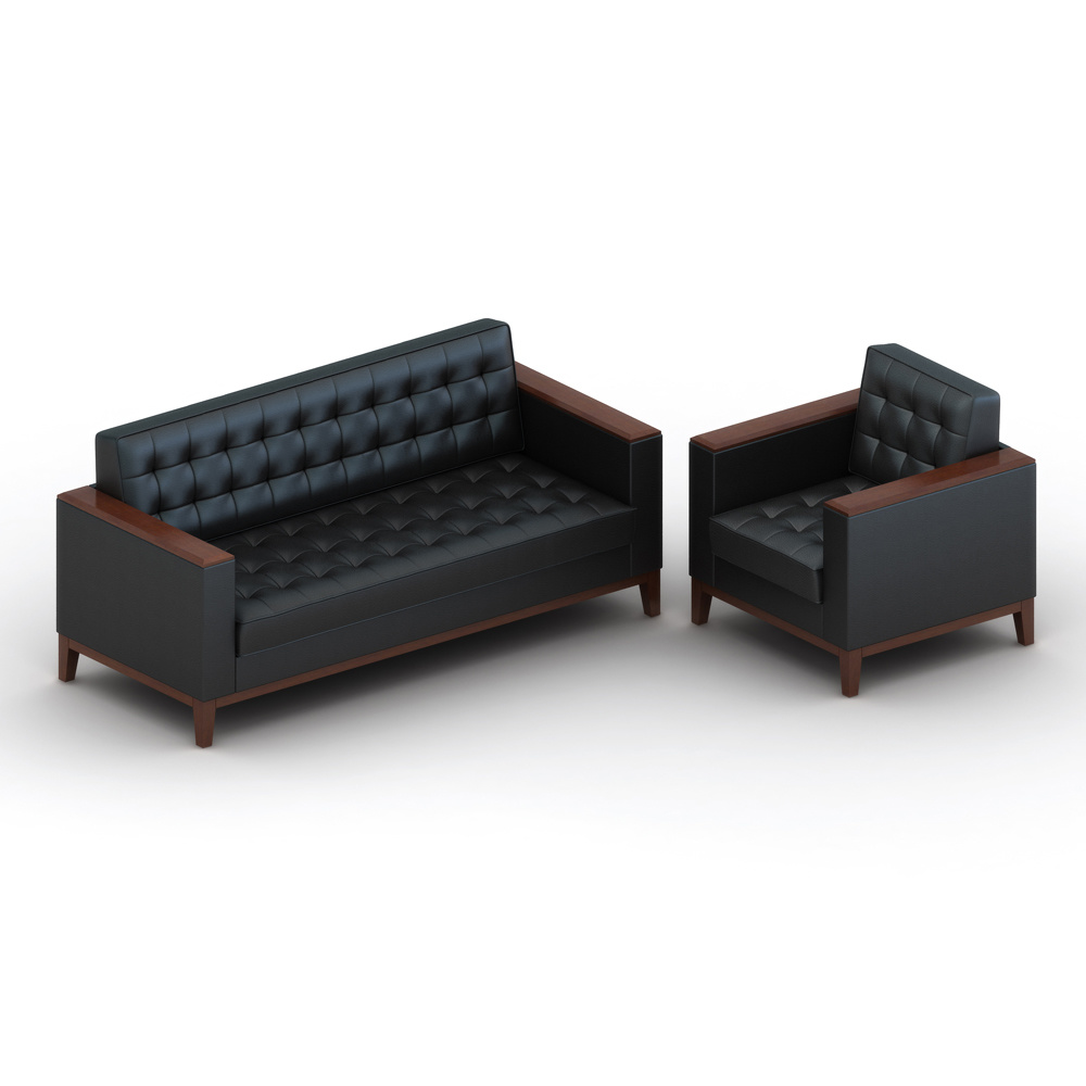 Modern Wholesale Leather Single Sofa, Office Furniture Office Sofa