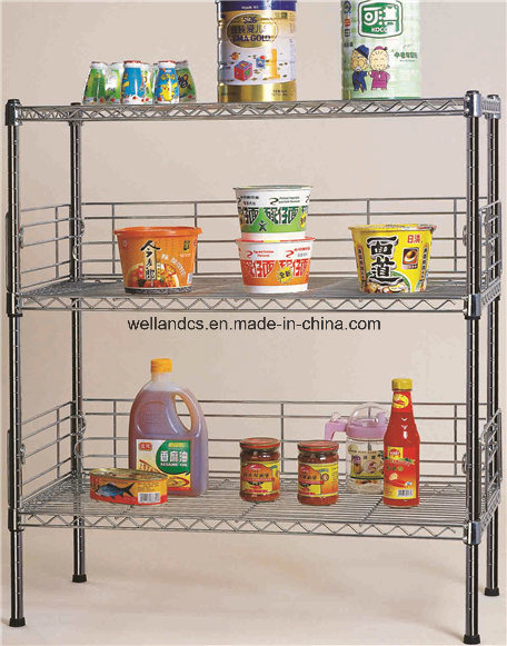 3 Tiers K/D Metal Steel Kitchen Storage Rack Shelf (CJ-B1022)