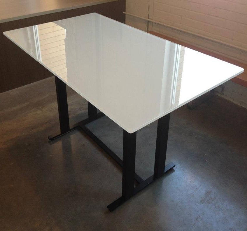 10mm White Silk Screen Printing Glass Tabletop/ Furniture Tempered Household Glass